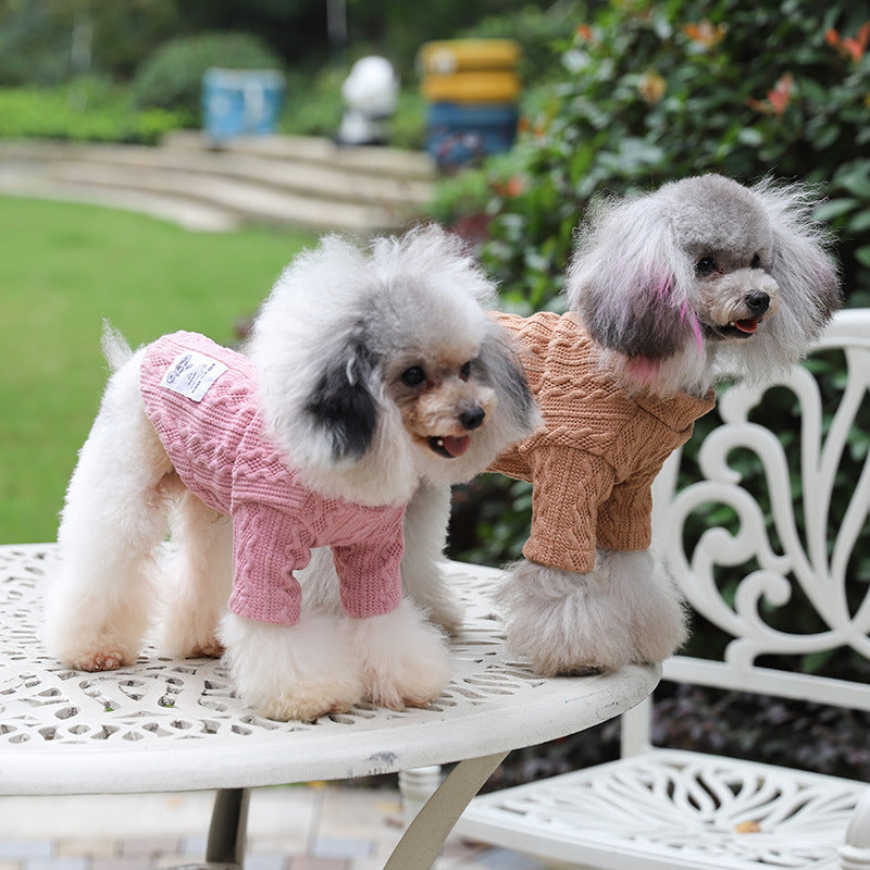 Everyday Knit Dog Sweater – Acrylic Casual Pullover in 5 Colors (XS–XXL)