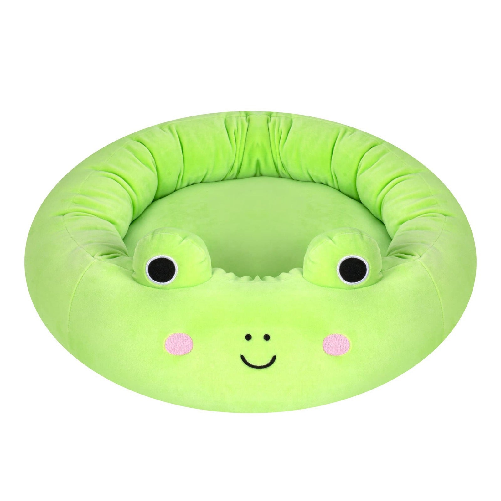 Novelty Animal & Fruit Print Dog Bed – Super Soft Plush Cushion (26 in)