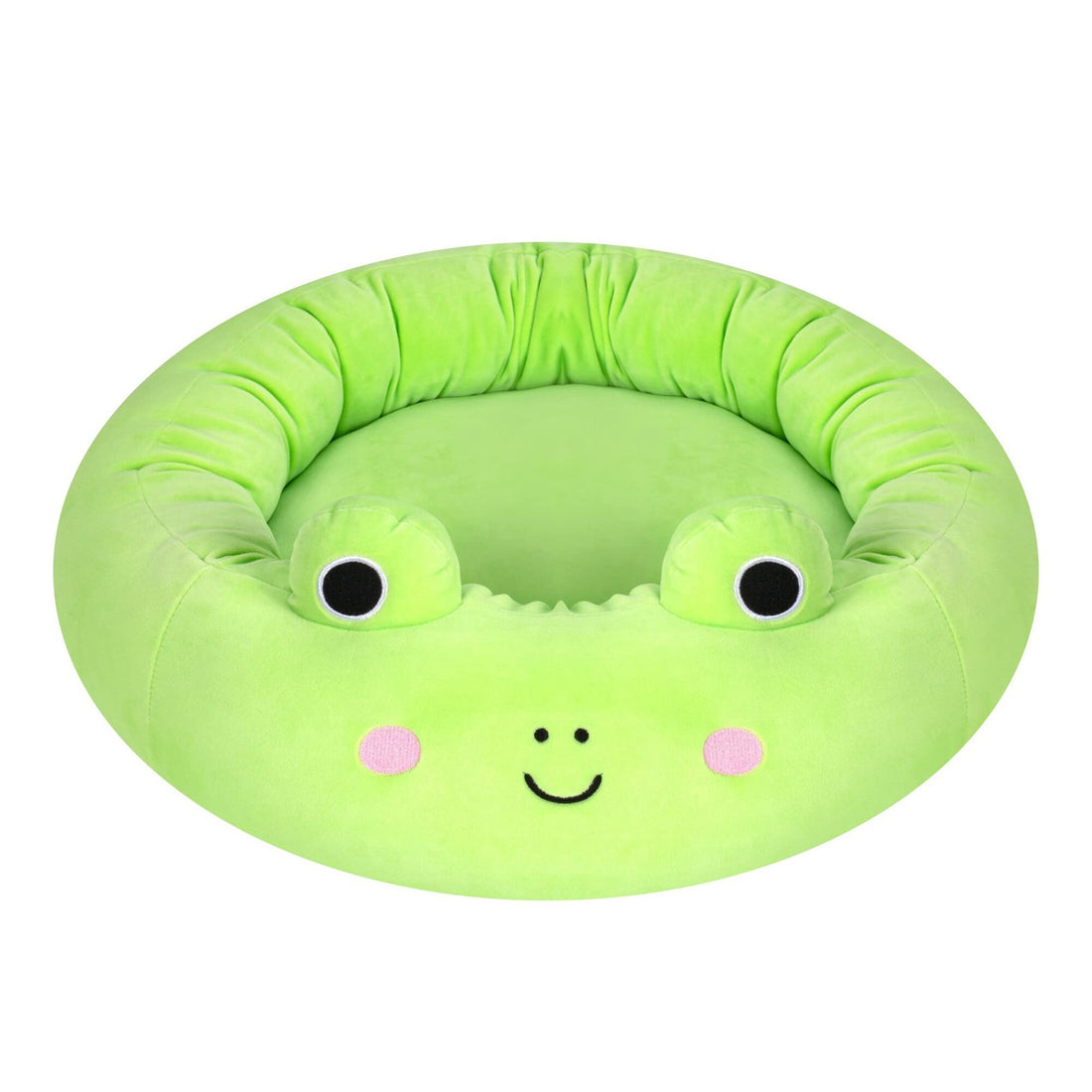 Novelty Animal & Fruit Print Dog Bed – Super Soft Plush Cushion (26 in)