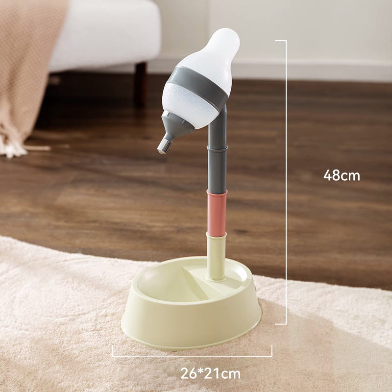 Standing Pet Water Dispenser Adjustable Height Bowl for Cats and Dogs