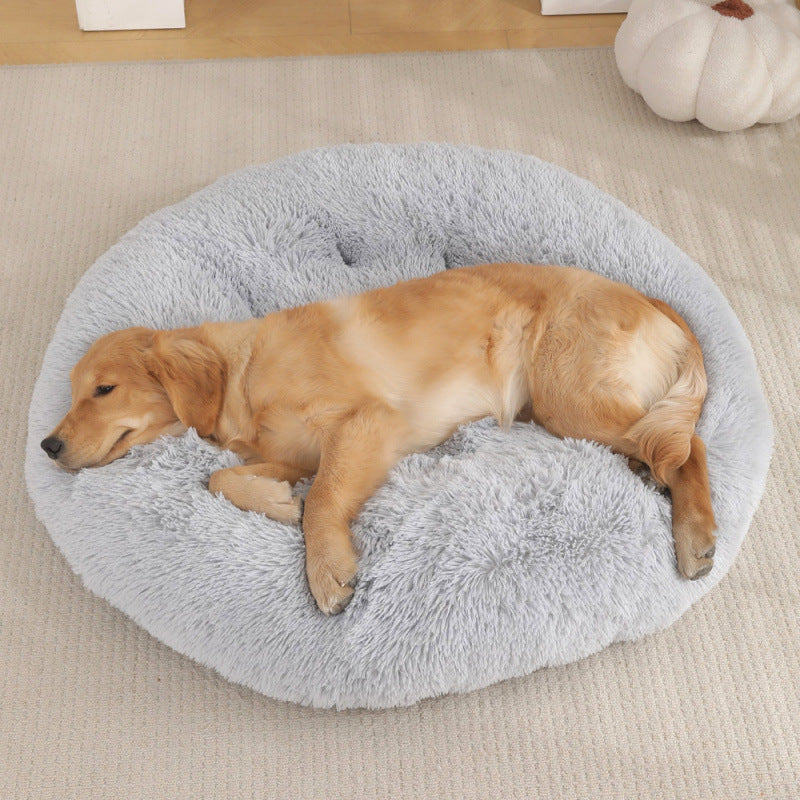 Extra-Large Round Plush Dog Mat – Soft Pet Bed in 25+ Colors (Up to 47 in)