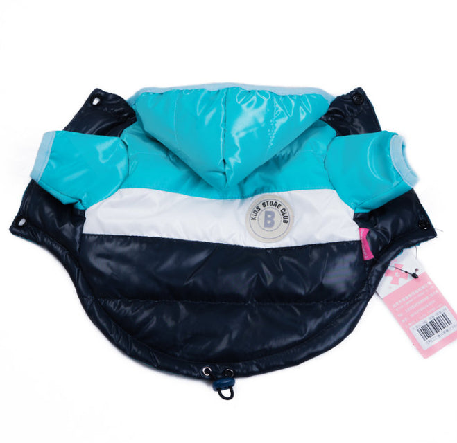 Waterproof Cotton-Padded Dog Jacket – Warm Winter Coat in 5 Colors (Size 10–26)