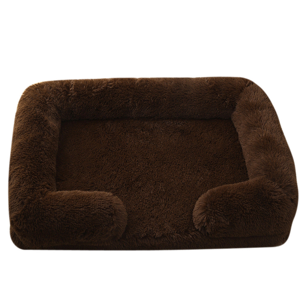Plush Round Dog House Bed – Cozy Cathouse Nest in 25 Colors (S–XXL)