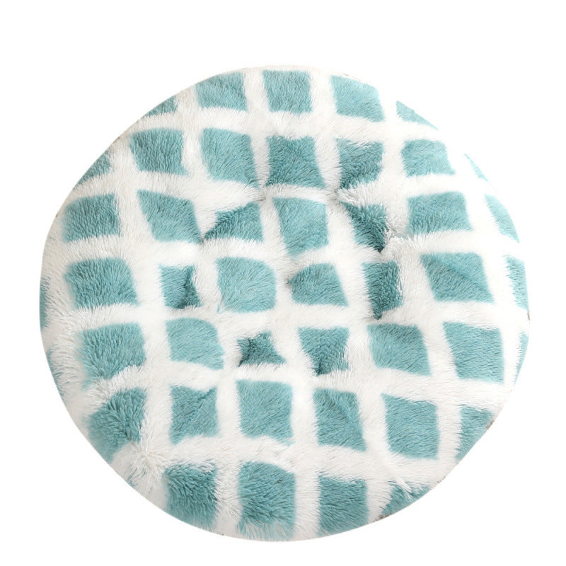 Extra-Large Round Plush Dog Mat – Soft Pet Bed in 25+ Colors (Up to 47 in)