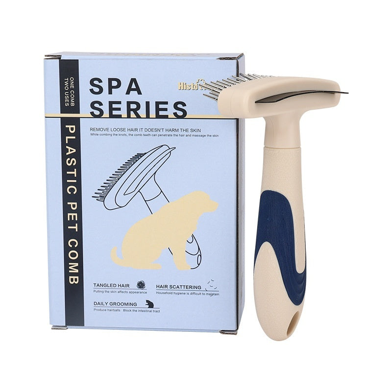 Pet Grooming Brush For Removing Loose And Dead Hair And Detangling Fur