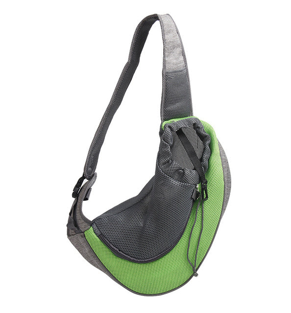 Outdoor Mesh Pet Carrier Shoulder Sling Bag for Cats and Dogs