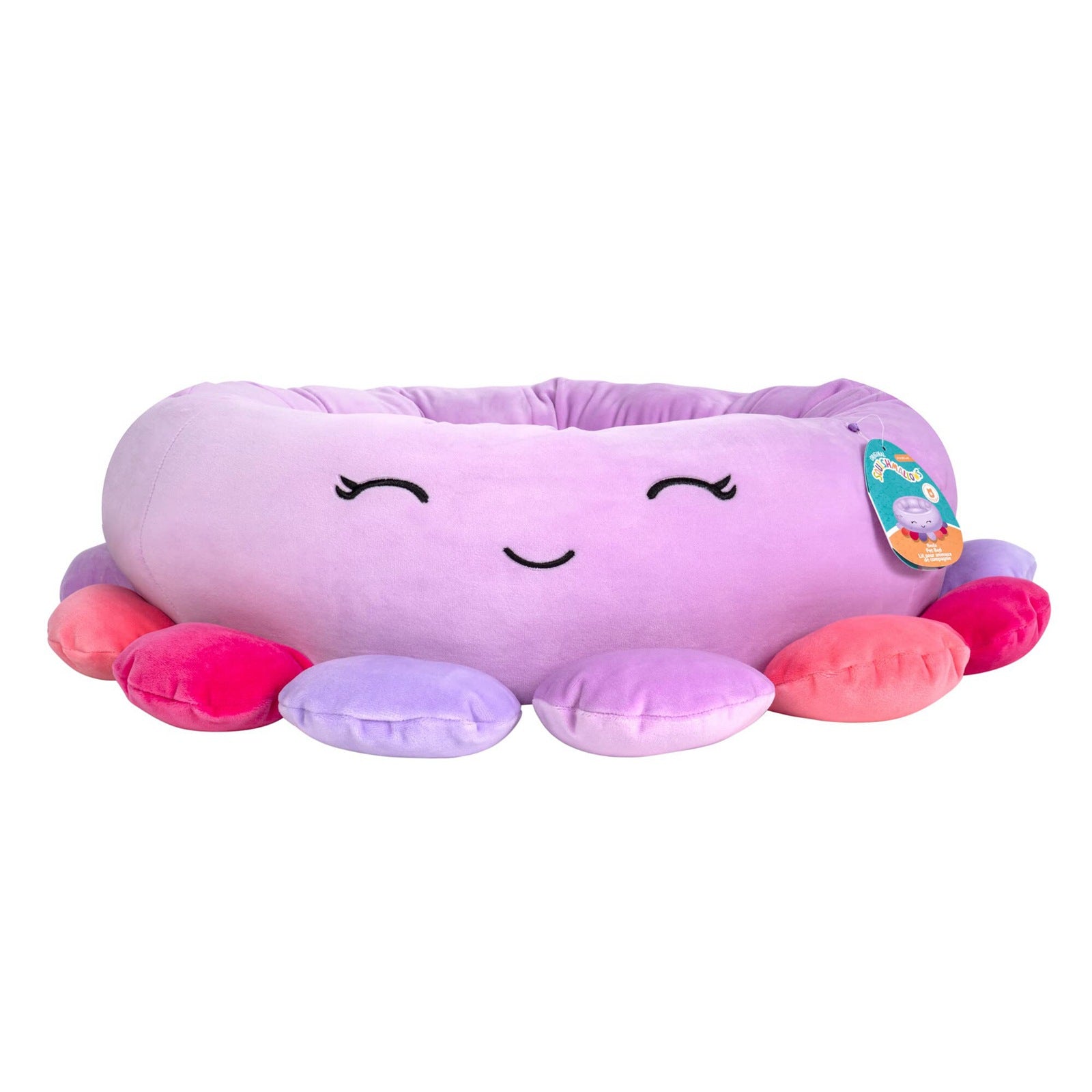 Novelty Animal & Fruit Print Dog Bed – Super Soft Plush Cushion (26 in)