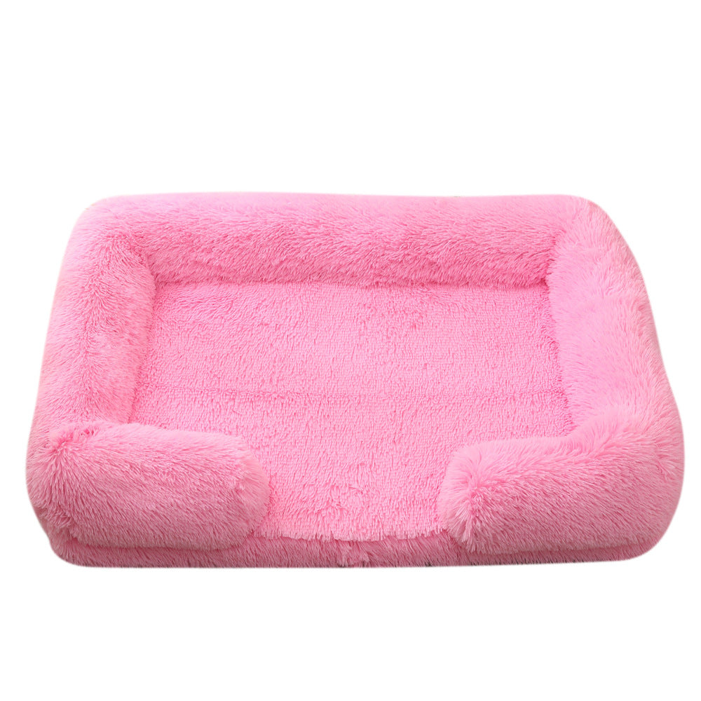 Plush Round Dog House Bed – Cozy Cathouse Nest in 25 Colors (S–XXL)