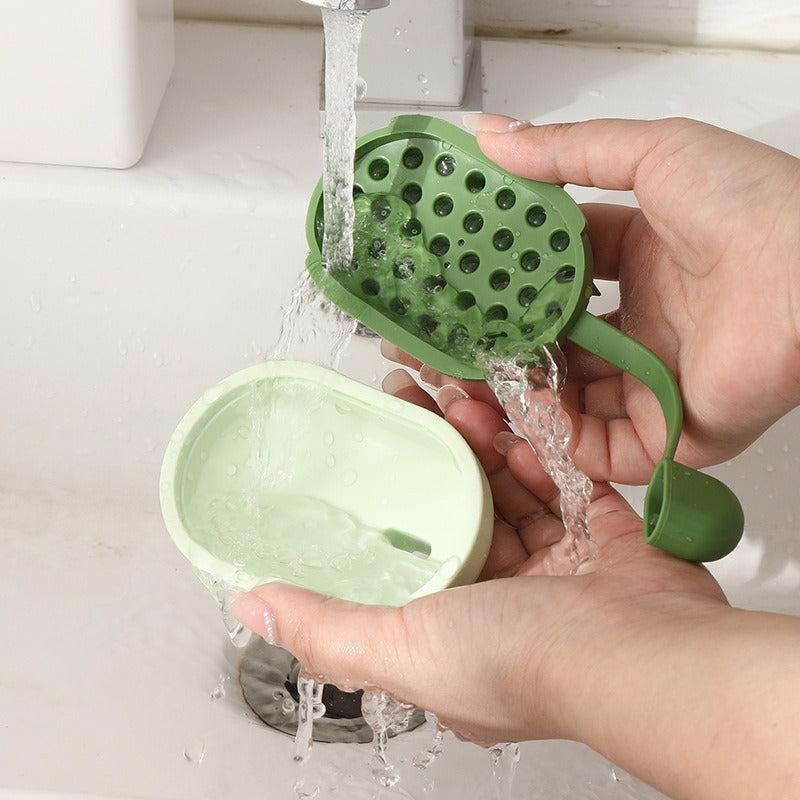 Soft Gel Pet Shampoo Brush Bath Massager for Dogs and Cats