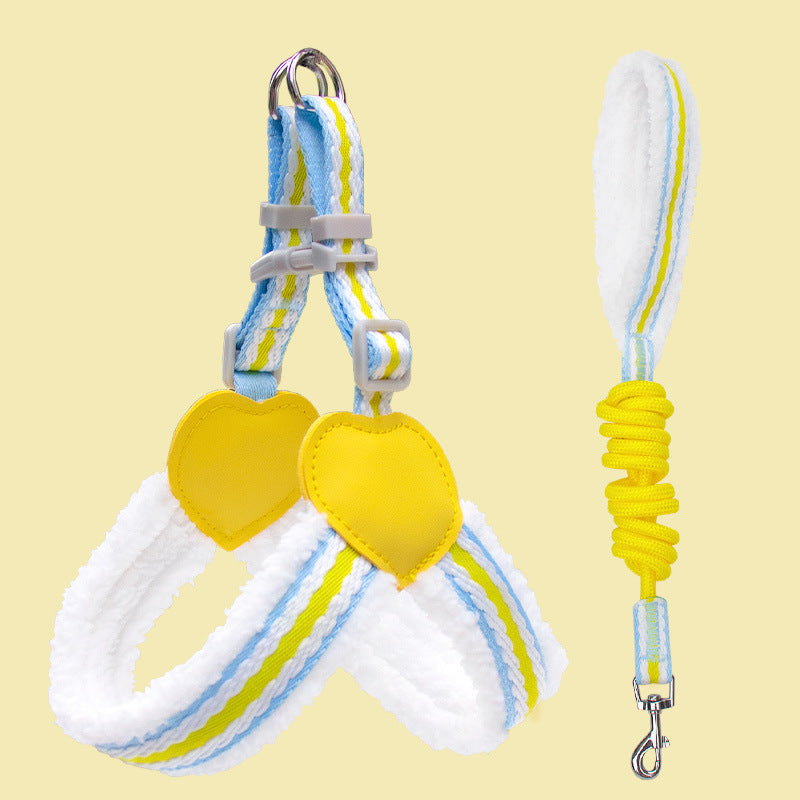 Breathable Summer Dog Harness & Leash Set – Mesh Vest for Small & Medium Dogs (S–L)