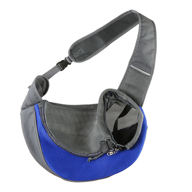 Outdoor Mesh Pet Carrier Shoulder Sling Bag for Cats and Dogs
