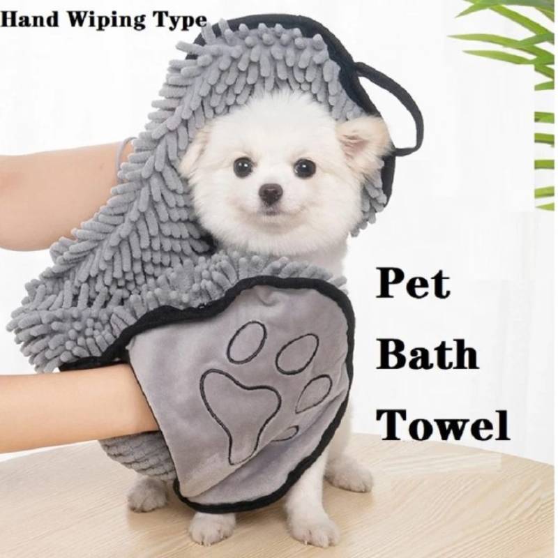 Quick Dry Soft Pet Bath Towel Absorbent for Dogs and Cats
