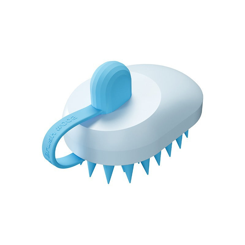 Soft Gel Pet Shampoo Brush Bath Massager for Dogs and Cats