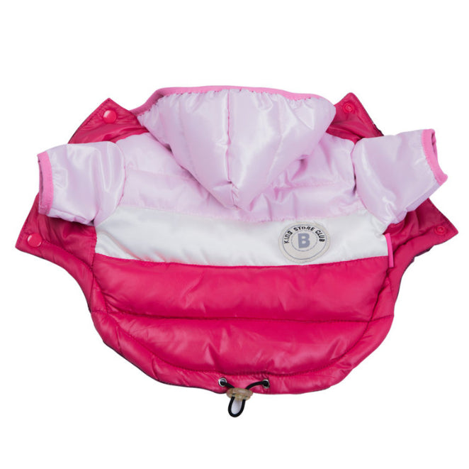Waterproof Cotton-Padded Dog Jacket – Warm Winter Coat in 5 Colors (Size 10–26)