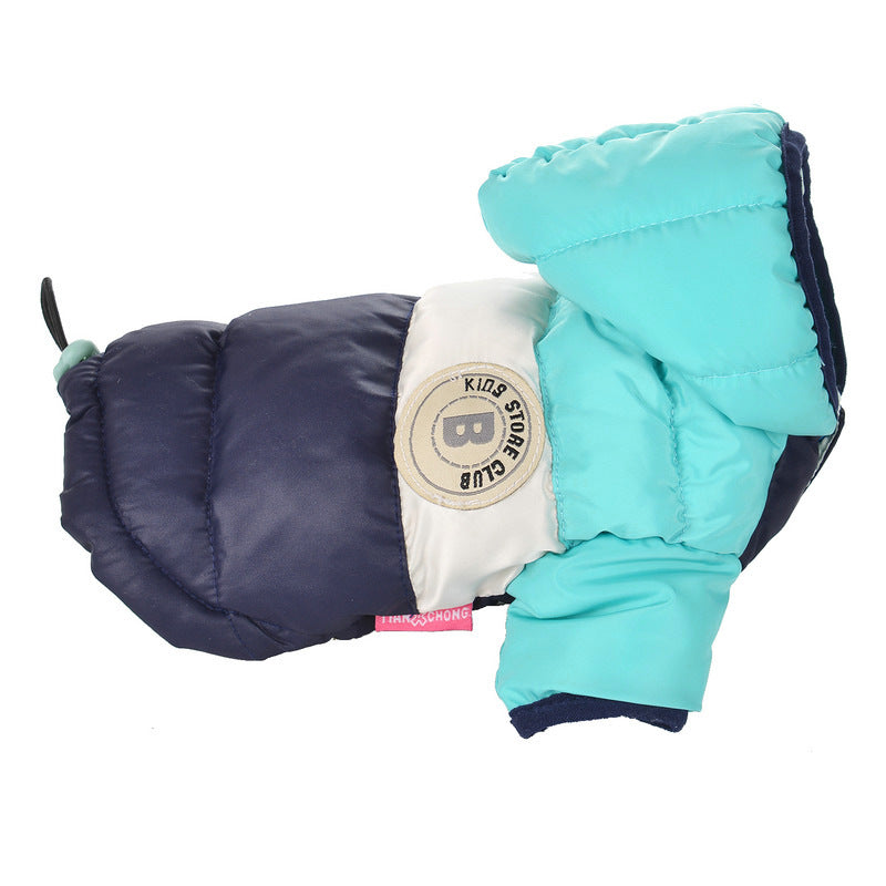 Waterproof Cotton-Padded Dog Jacket – Warm Winter Coat in 5 Colors (Size 10–26)