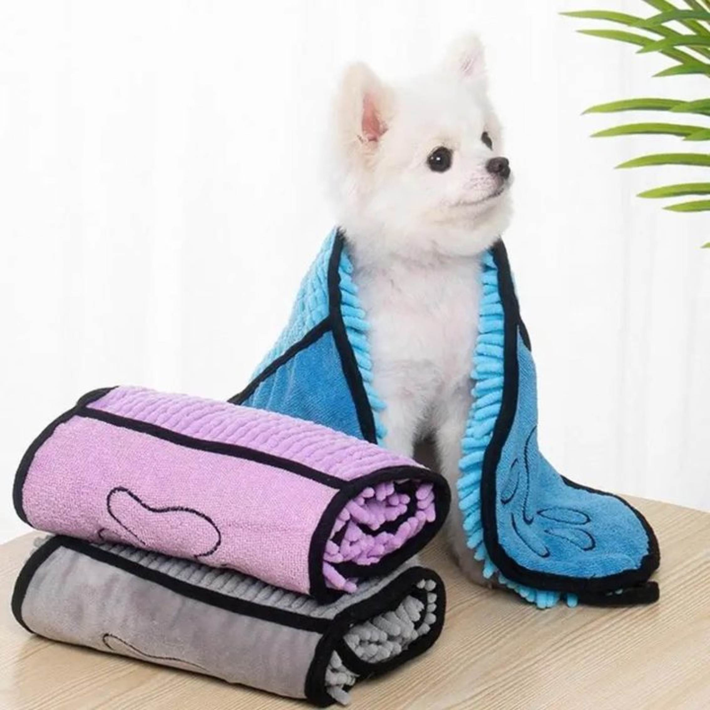Quick Dry Soft Pet Bath Towel Absorbent for Dogs and Cats