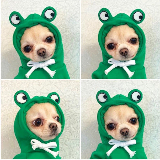 Novelty Print Hooded Dog Sweater – Cotton Cartoon Pullover in 5 Styles (XS–2XL)