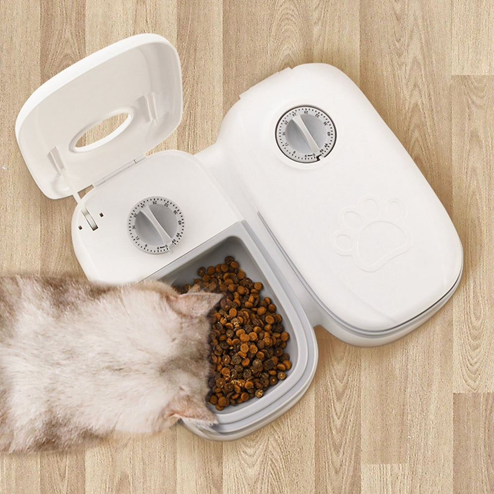 Smart Automatic Pet Feeder with Stainless Steel Bowl for Cats and Dogs