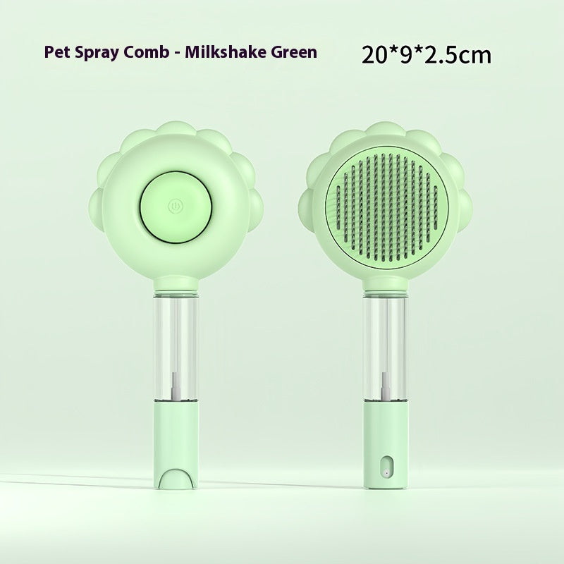 2-in-1 Self-Cleaning Dog Grooming Brush and Hair Remover Comb