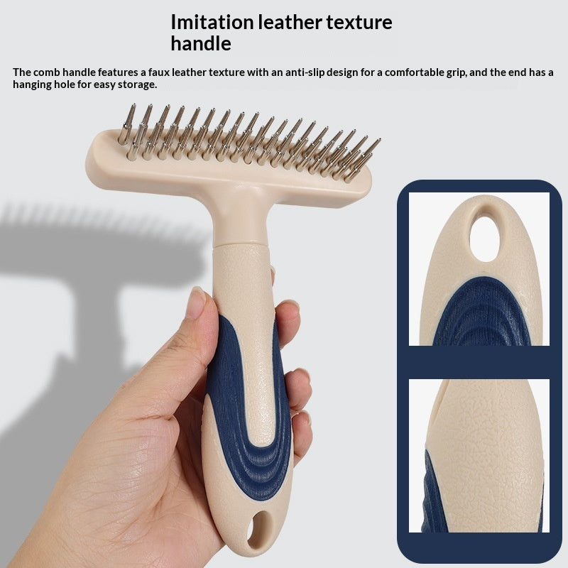 Pet Grooming Brush For Removing Loose And Dead Hair And Detangling Fur