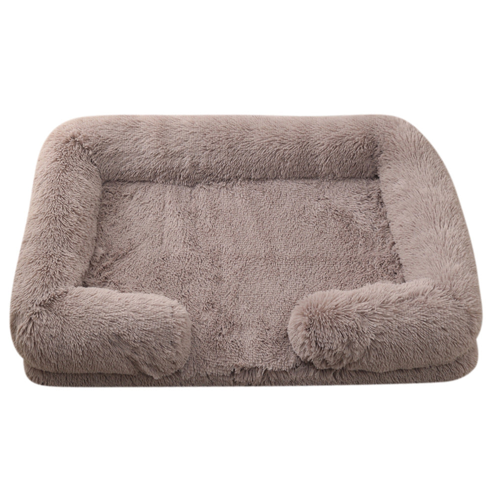 Plush Round Dog House Bed – Cozy Cathouse Nest in 25 Colors (S–XXL)