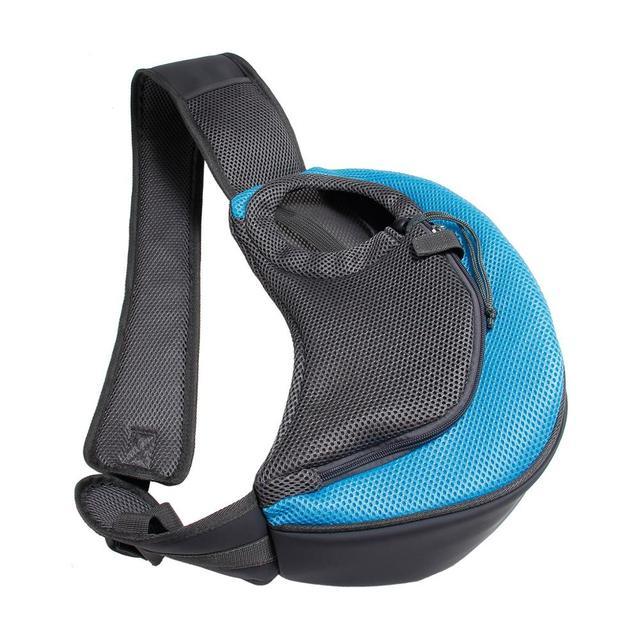 Outdoor Mesh Pet Carrier Shoulder Sling Bag for Cats and Dogs