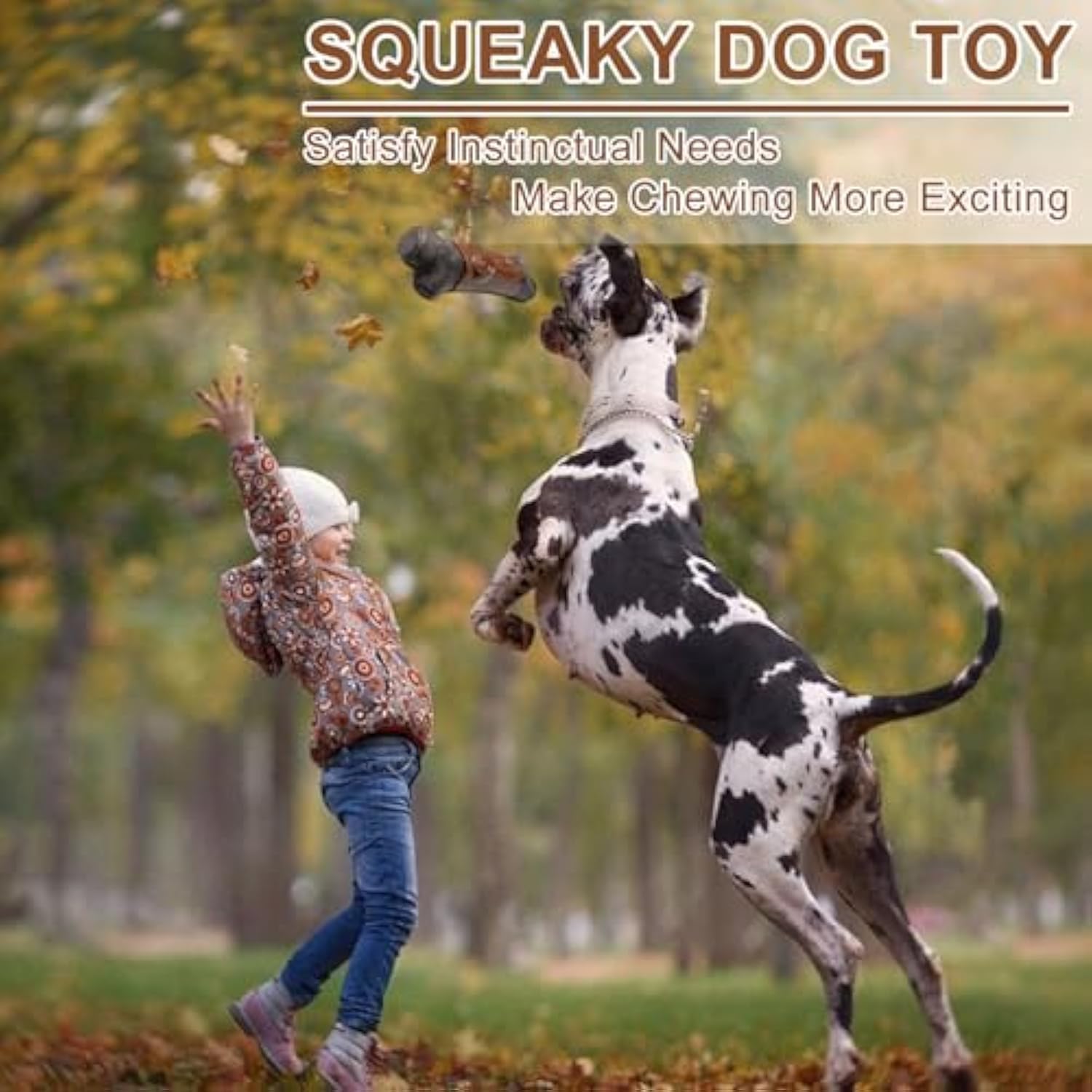 Durable Bacon Flavor Dog Chew Toy for Large Aggressive Dogs