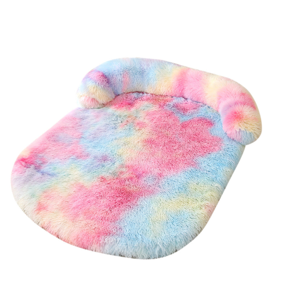 Oversized Plush Pet Cushion Bed – Warm Dog & Cat Mat in 14 Colors (XS–XXL)
