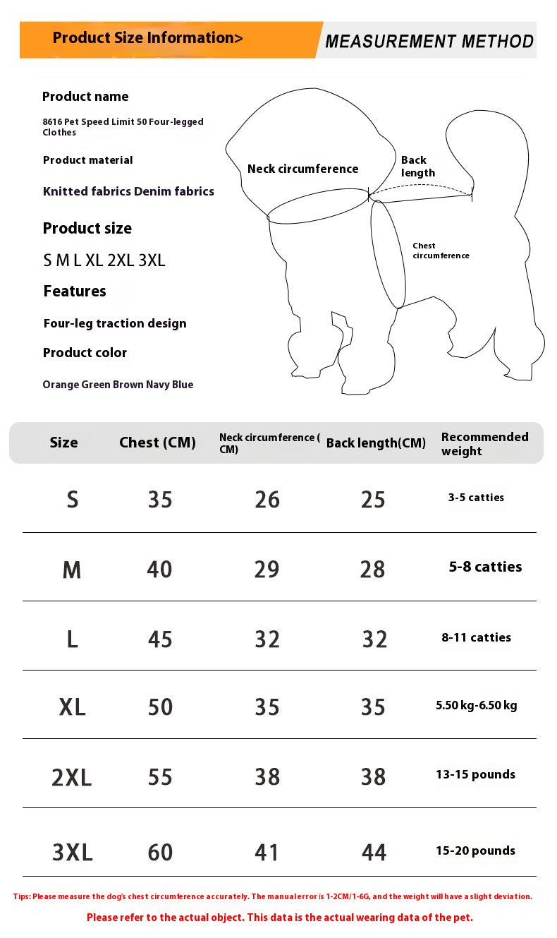 Four-Legged Fashion Dog Sweater – Casual Polyester Knit in 4 Colors (S–3XL)