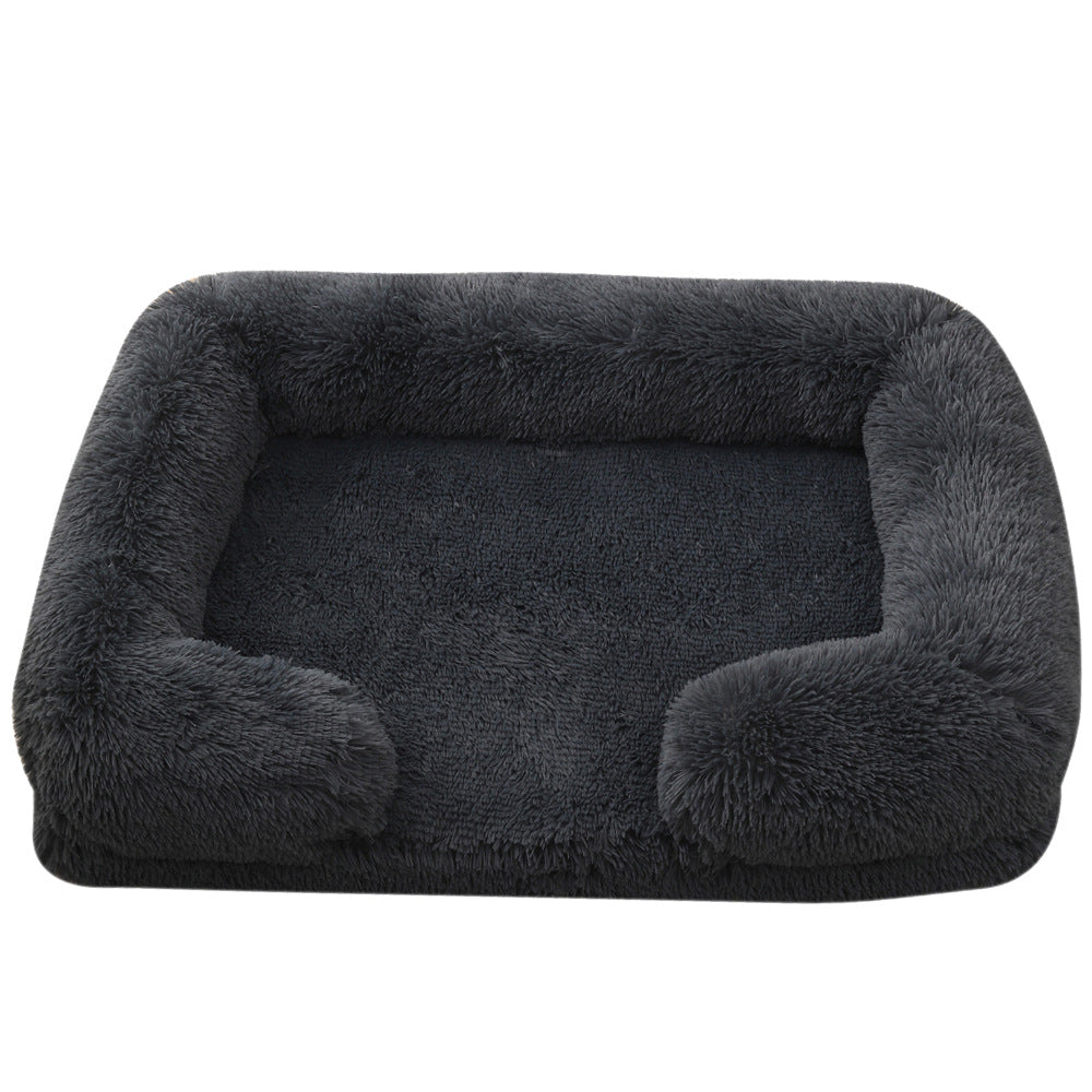 Plush Round Dog House Bed – Cozy Cathouse Nest in 25 Colors (S–XXL)