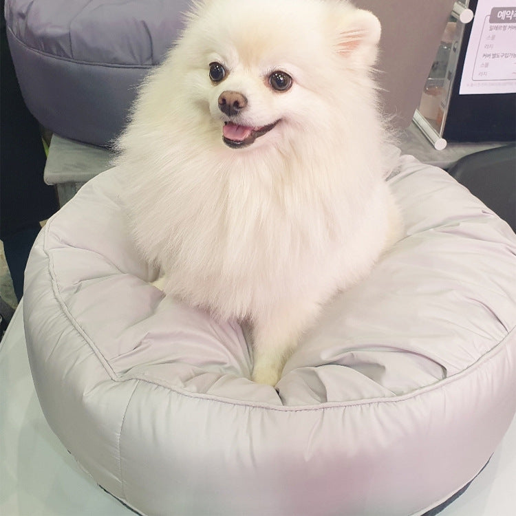Moisture-Proof Washable Dog Bed – Large Round Nest with Removable Cover (3 Sizes)