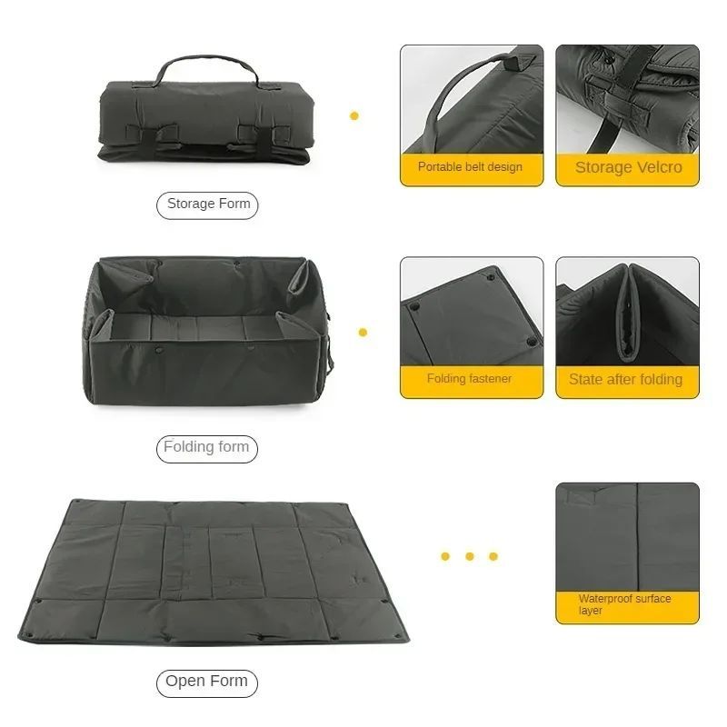 3-in-1 Portable Dog Travel Bed Carrier with Collapsible Mat and Cushion
