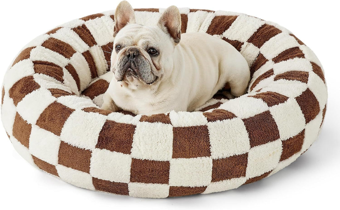 Plaid Four-Season Pet Bed – Removable Washable Nest for Dogs (4 Sizes)