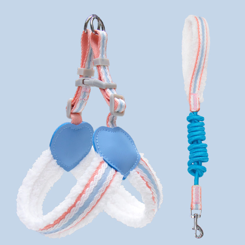 Breathable Summer Dog Harness & Leash Set – Mesh Vest for Small & Medium Dogs (S–L)
