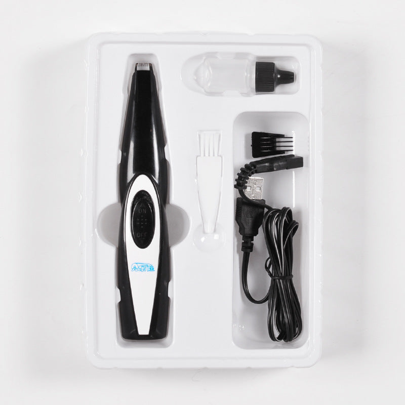 USB Rechargeable Pet Nail and Hair Trimmer Grinder for Dogs and Cats