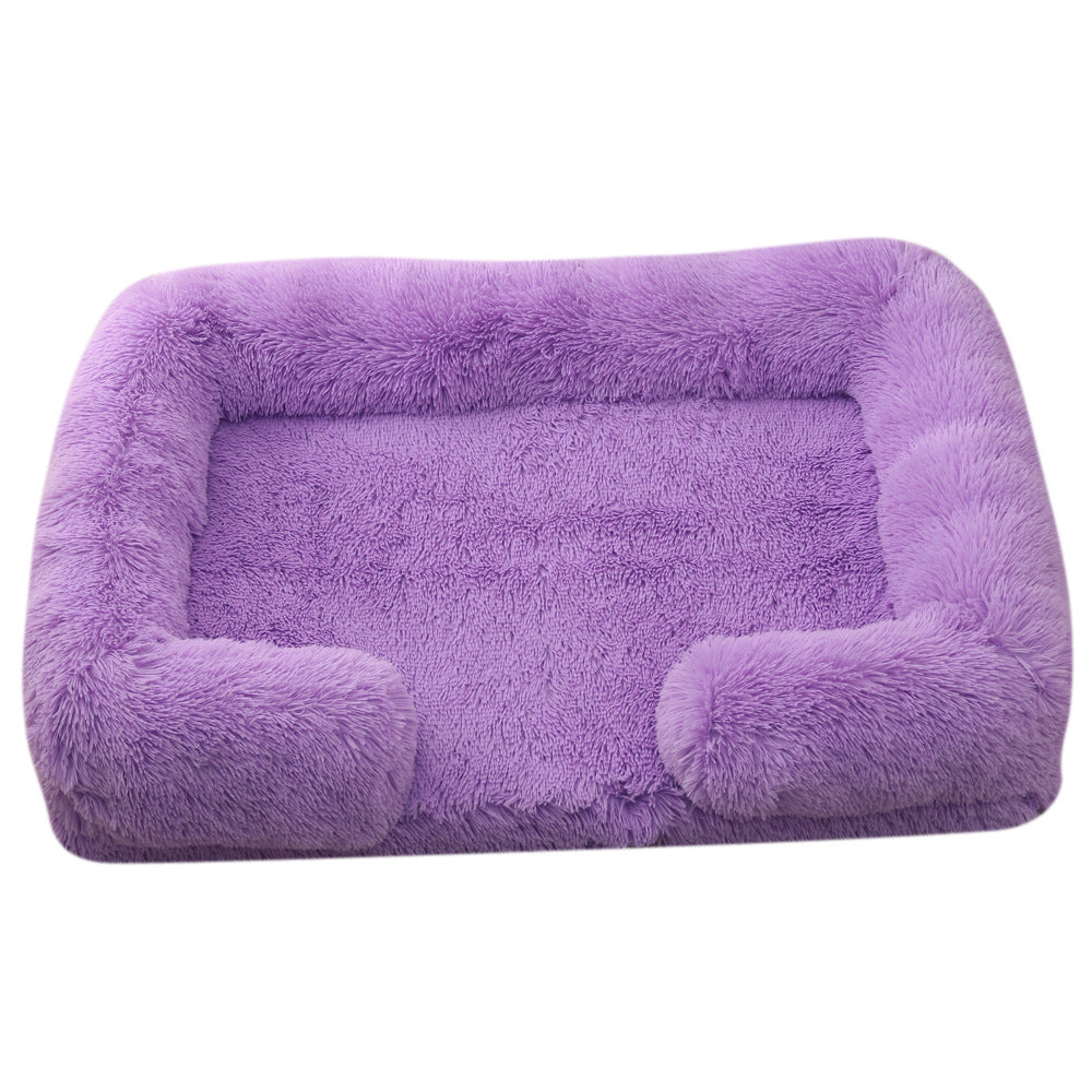 Plush Round Dog House Bed – Cozy Cathouse Nest in 25 Colors (S–XXL)