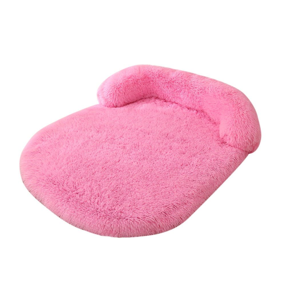 Oversized Plush Pet Cushion Bed – Warm Dog & Cat Mat in 14 Colors (XS–XXL)