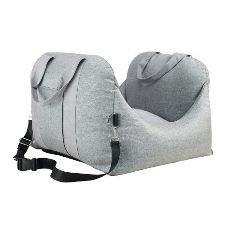 Waterproof Portable Dog Car Seat Carrier with Mesh and Safety Features