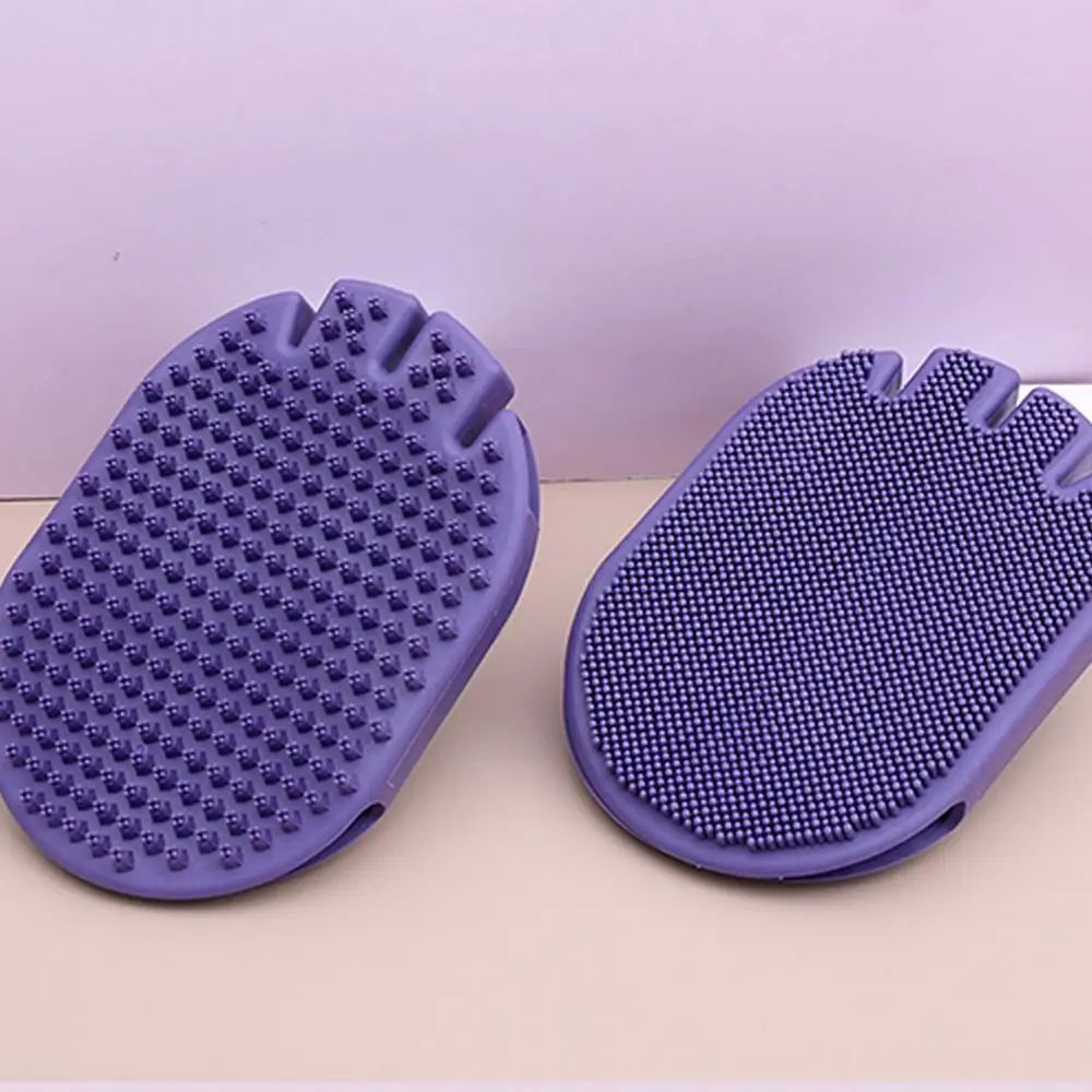 Dual-Sided Pet Shampoo and Grooming Brush Soft Bristle for Dogs