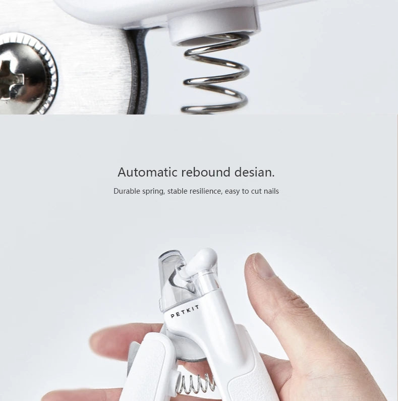 Professional Pet Nail Clipper Scissors LED Trimmer for Dogs and Cats