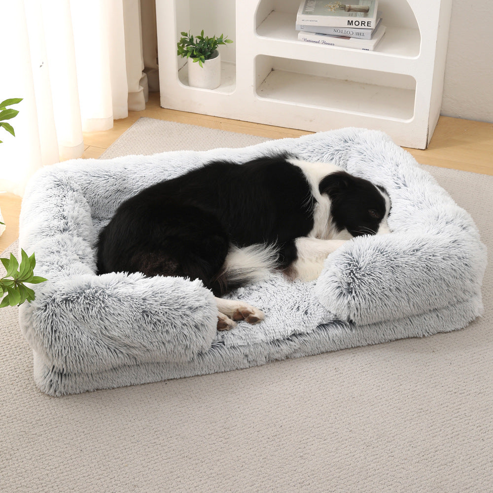 Plush Round Dog House Bed – Cozy Cathouse Nest in 25 Colors (S–XXL)