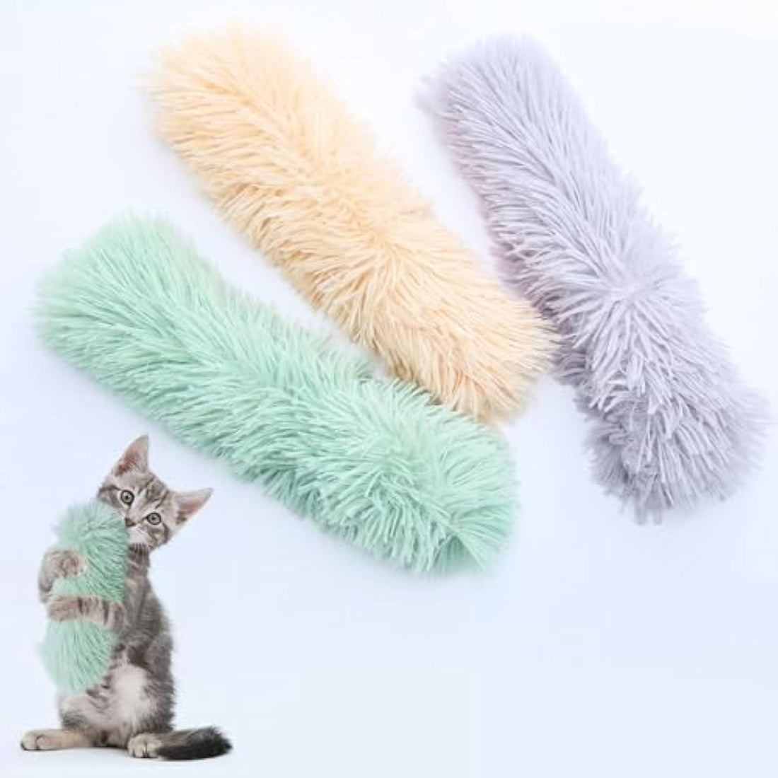 Interactive Catnip Cat Toys Soft Crinkle Pillow for Indoor Cats