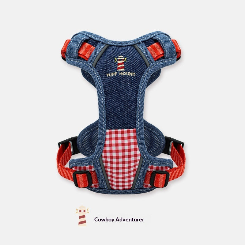 Anti-Pull Vest Harness for Dogs – Shock-Absorbing Lightweight Chest & Back (XS–XL, 5 Colors)