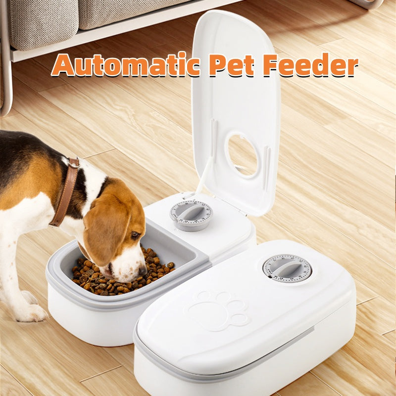Smart Automatic Pet Feeder with Stainless Steel Bowl for Cats and Dogs