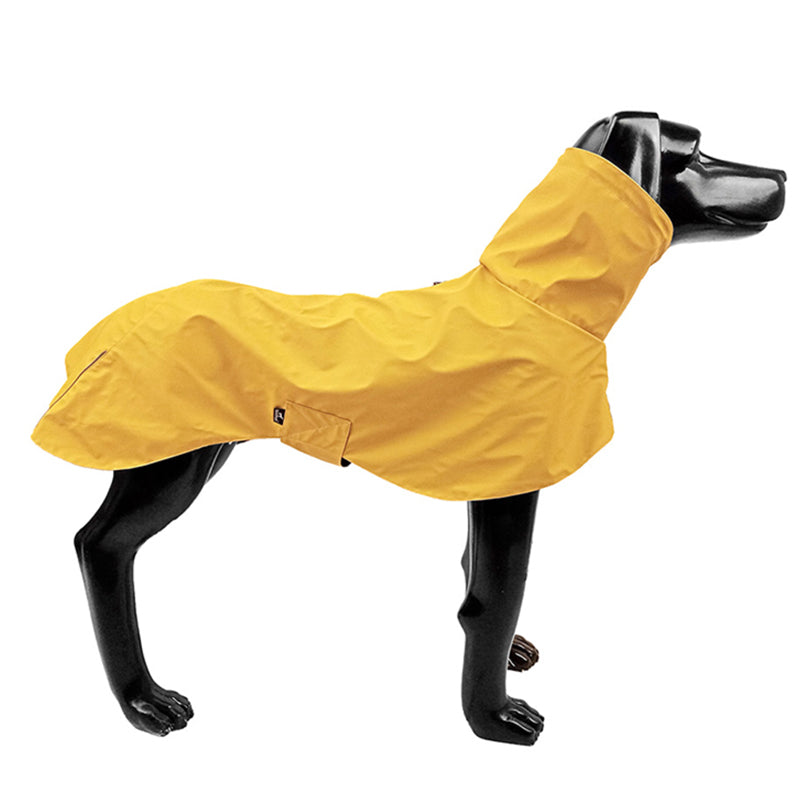 Waterproof Dog Raincoat – Windproof Shell Jacket in Orange & Yellow (XS–XXXL)