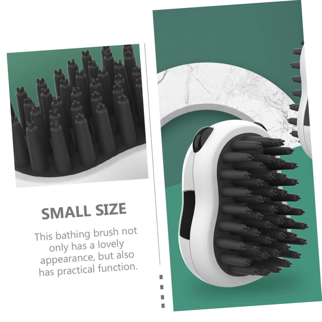 Pet Bathing and Grooming Brush Hair Removal Comb for Cats and Dogs