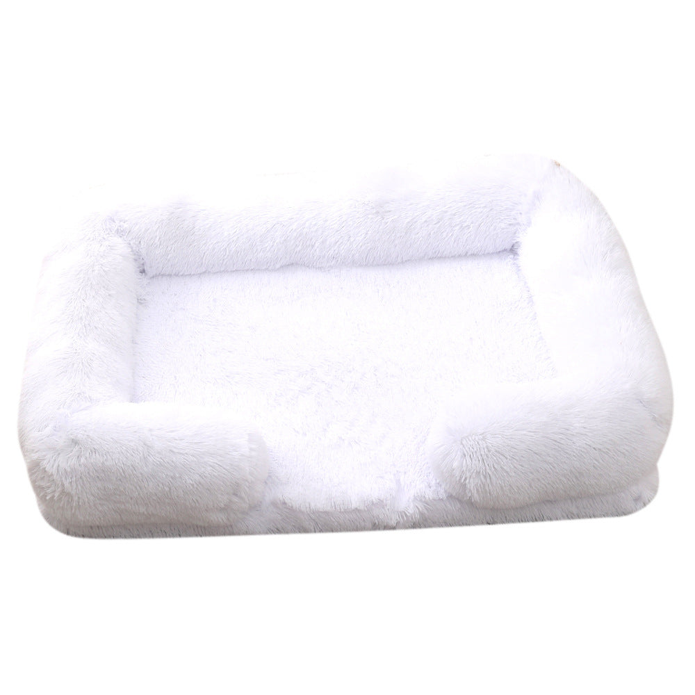 Plush Round Dog House Bed – Cozy Cathouse Nest in 25 Colors (S–XXL)