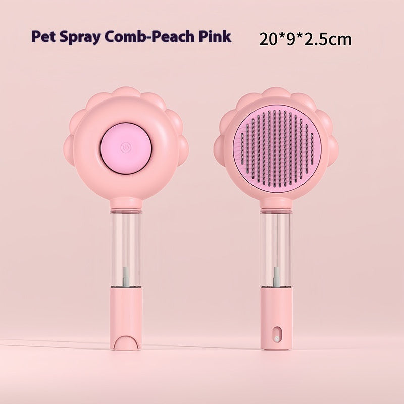 2-in-1 Self-Cleaning Dog Grooming Brush and Hair Remover Comb