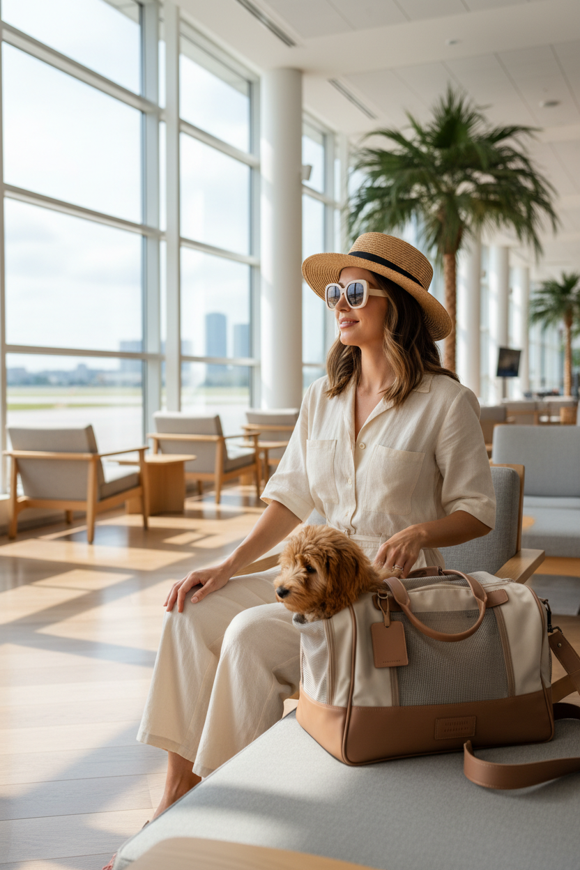Pet Travel Carrier Airport Lifestyle